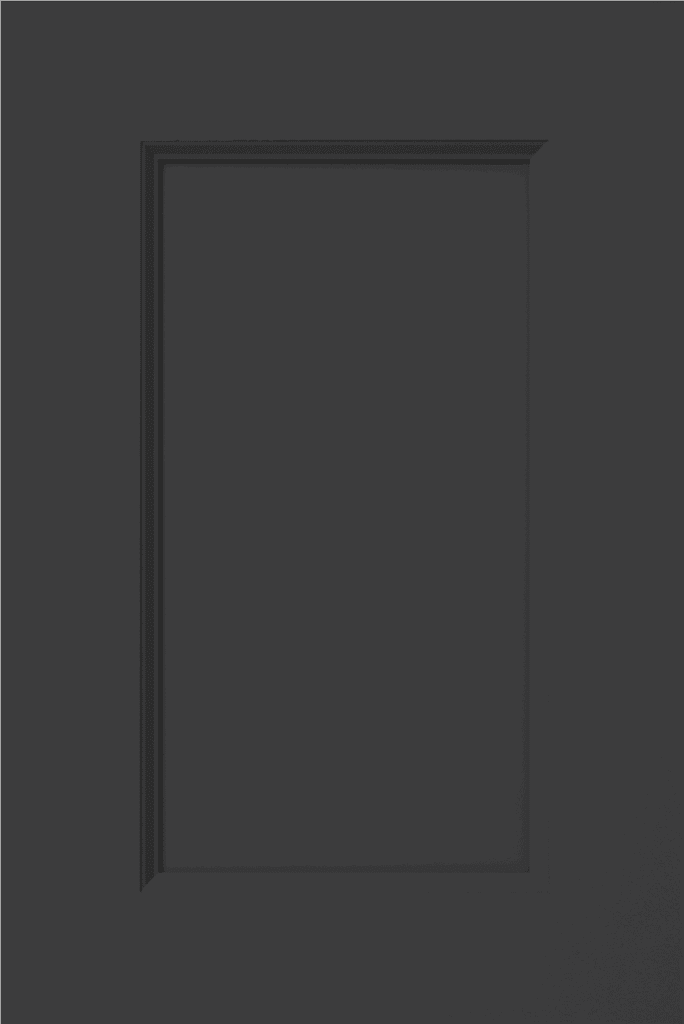 Blackstone muted black cabinet door for custom luxury kitchen cabinetry in Southlake Texas