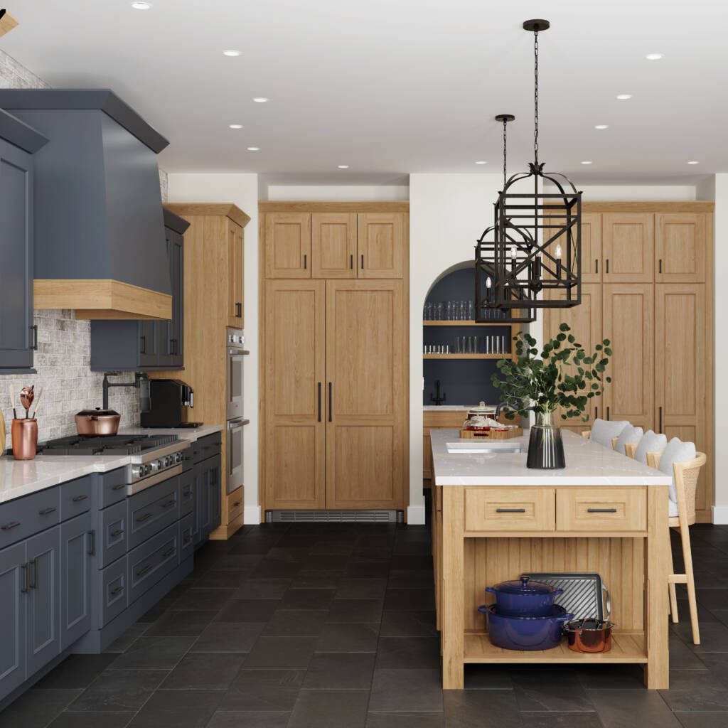 Modern Heritage -Southlake’s trusted luxury remodeling experts Quartz countertops and matte black Rohl faucet – modern Westlake kitchen