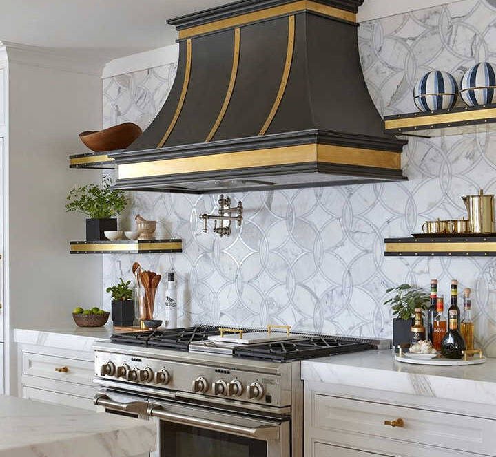 Elegant Kitchen Range Hood Design with Custom Trimwork