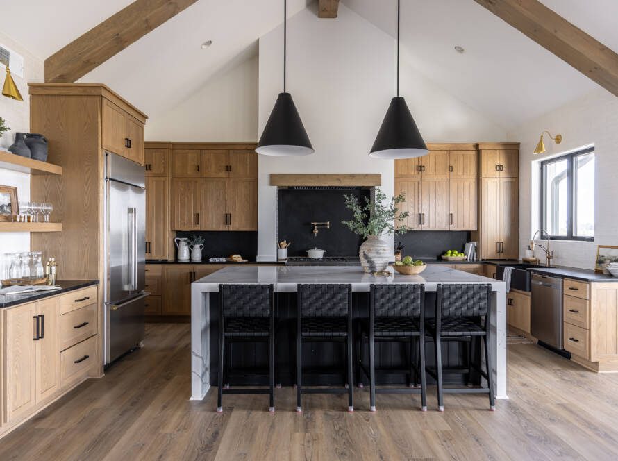 Rustic kitchen remodel Westlake – natural wood tones and modern functionality