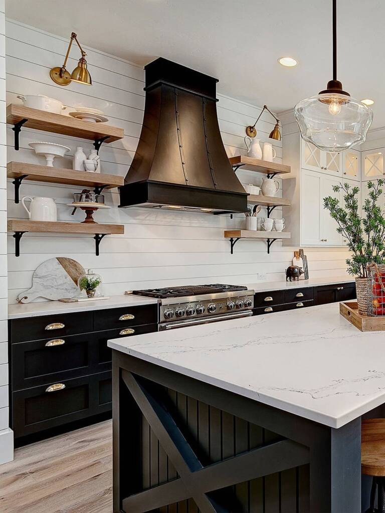 Range Hood Elegance -Southlake’s trusted luxury remodeling experts Modern Range Hood Southlake Kitchen Featuring Brushed Metal Finish