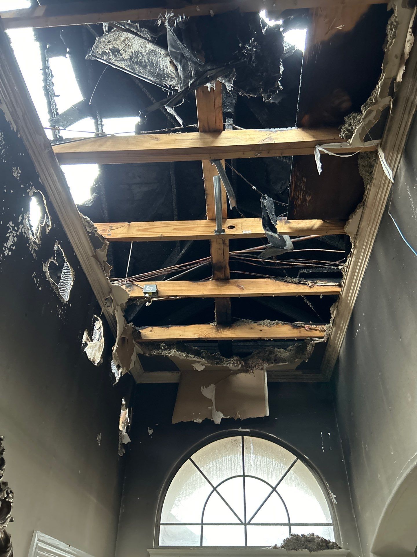 Fire Damage -Southlake’s trusted luxury remodeling experts Smoke and soot removal experts restoring luxury home interiors