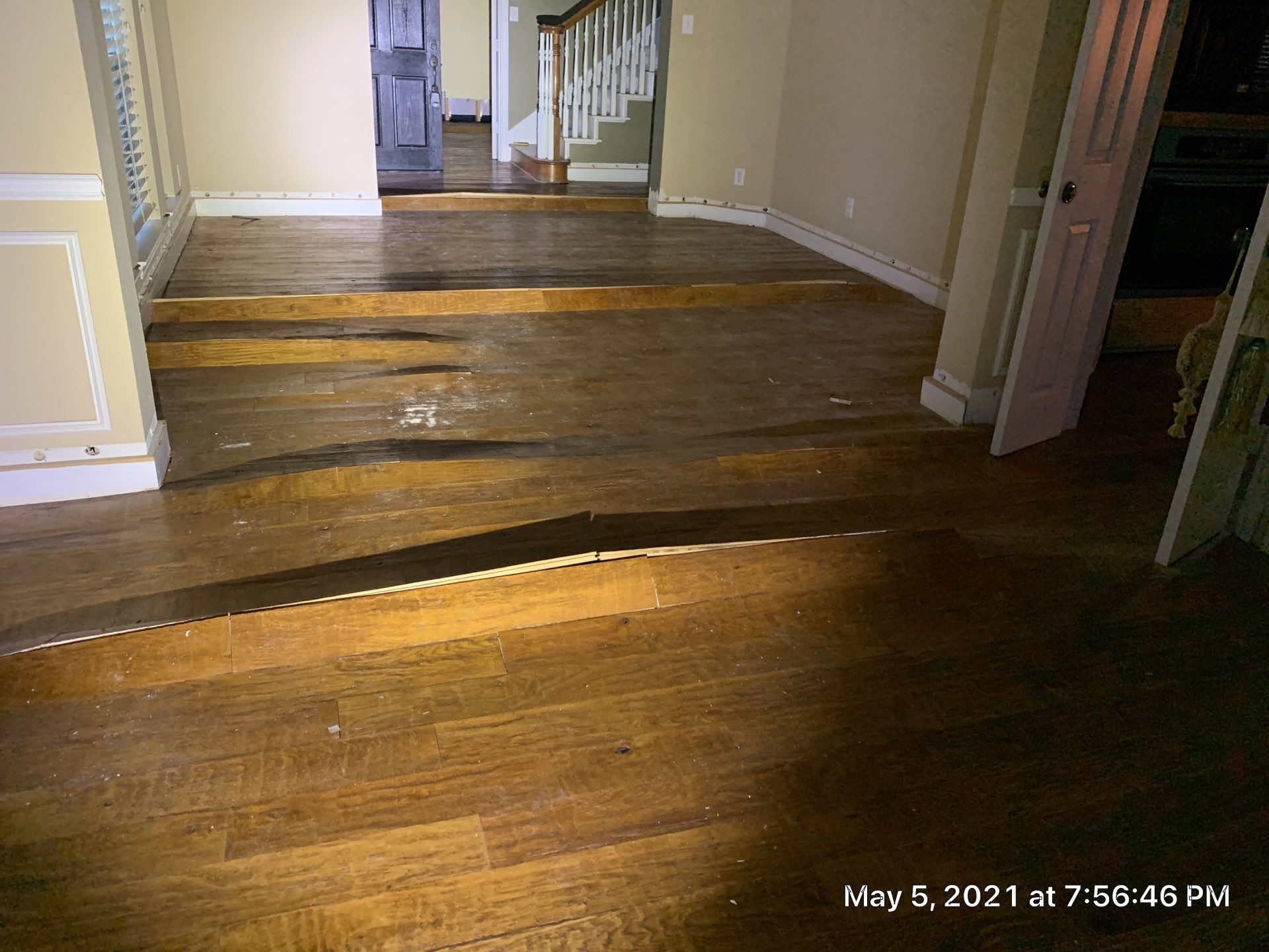 Complete structural dry-out process in a DFW luxury home