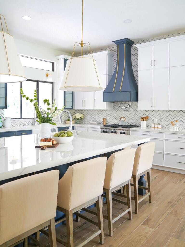 Backsplash Brilliance -Southlake’s trusted luxury remodeling experts Elegant herringbone tile backsplash installation Southlake kitchen remodel