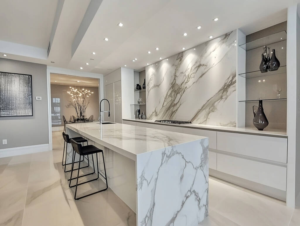 Backsplash Brilliance -Southlake’s trusted luxury remodeling experts Handcrafted mosaic backsplash design with custom tile pattern Southlake TX