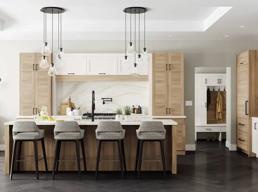 Modern Warmth Kitchen Remodel – Wood Accents and Neutral Palette